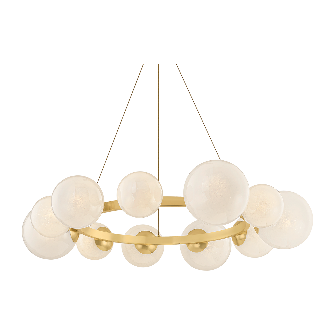 11-Light Seedy Glass Globe Chandelier / Default Title