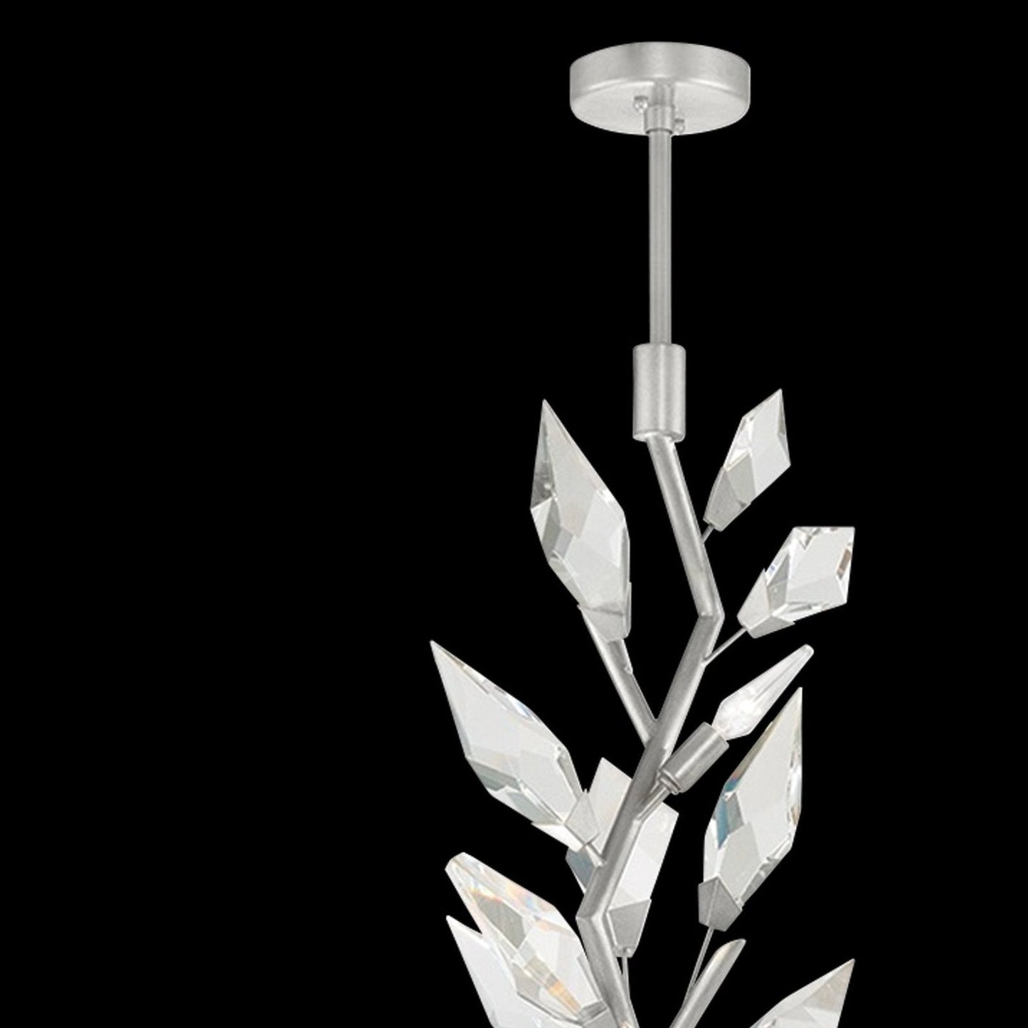 19-Inch Crystal Branch Linear Pendant Light