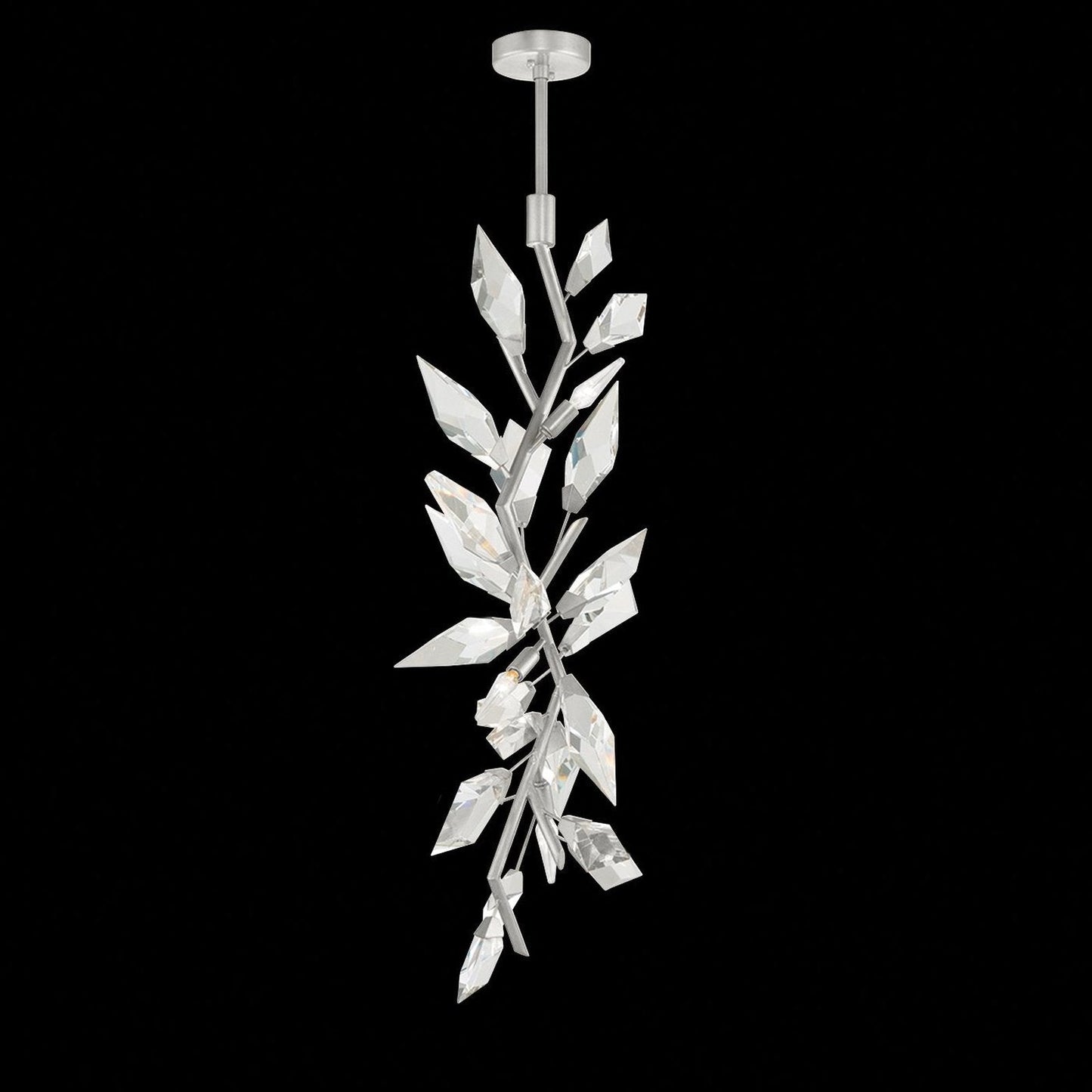 19-Inch Crystal Branch Linear Pendant Light