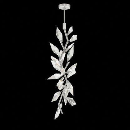 19-Inch Crystal Branch Linear Pendant Light