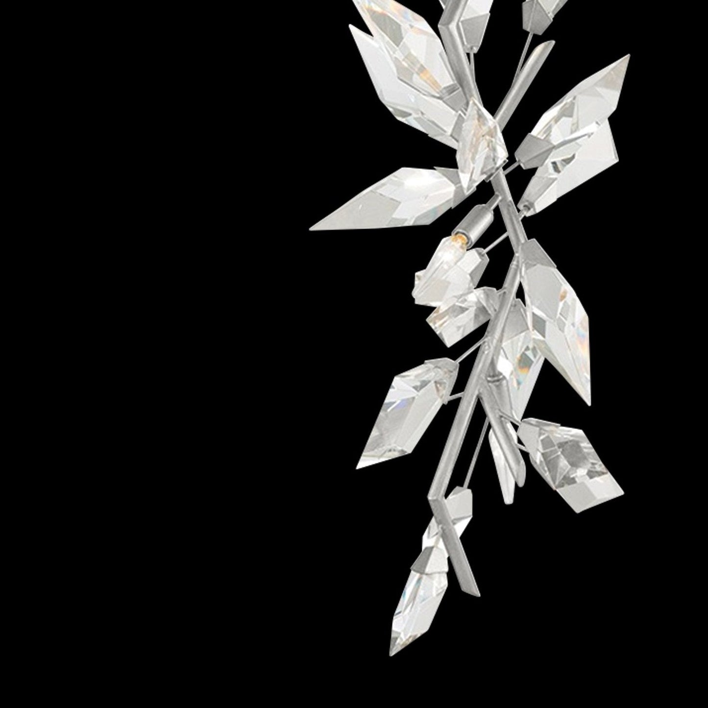 19-Inch Crystal Branch Linear Pendant Light