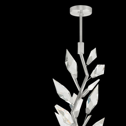 19-Inch Crystal Branch Linear Pendant Light