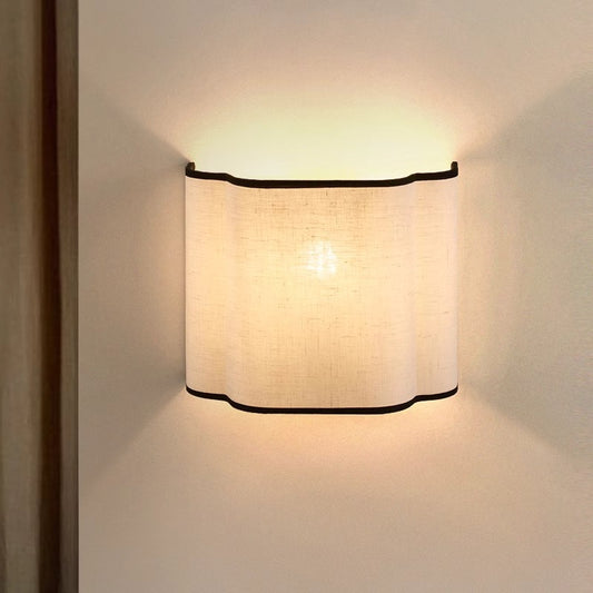 25cm Linen Wabi-Sabi Wall Light / 1pc