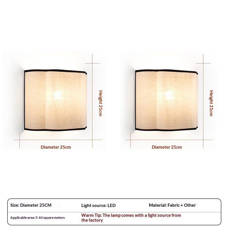 25cm Linen Wabi-Sabi Wall Light
