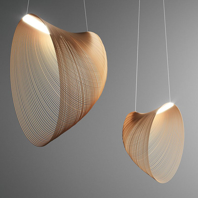 45cm Minimalist Woodcraft Ceiling Light / Warm Light / Diameter 45cm / 220V