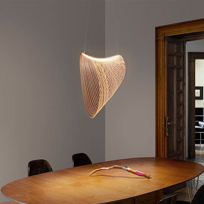 45cm Minimalist Woodcraft Ceiling Light