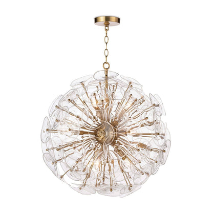 Clear Glass Disc Sputnik Chandelier / Default Title