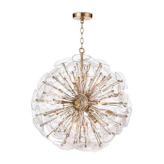 Clear Glass Disc Sputnik Chandelier / Default Title