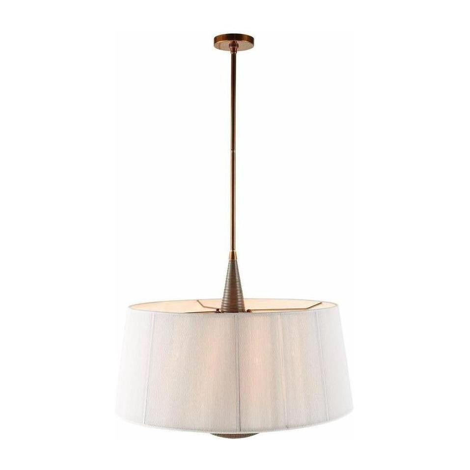 Cotton String Six-Light Pendant Light / White