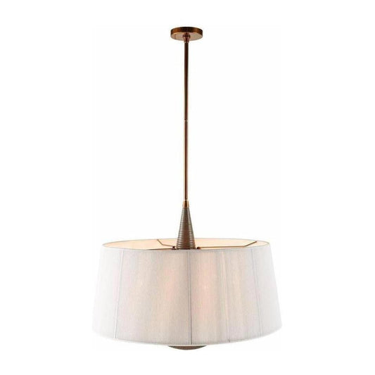 Cotton String Six-Light Pendant Light / White
