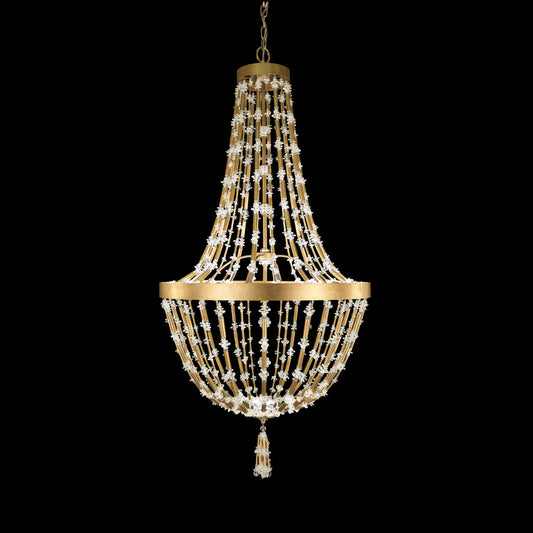 Crystal Jewellery-Inspired LED Pendant Light / Heirloom Gold