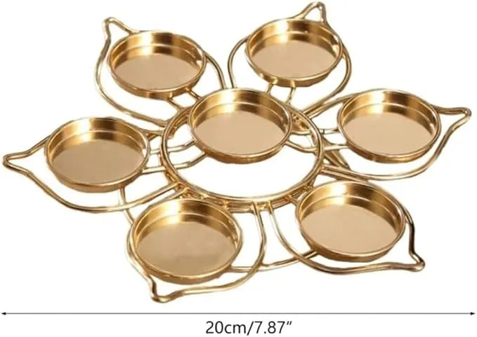 Gold Lotus Tea Light Holder