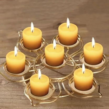 Gold Lotus Tea Light Holder