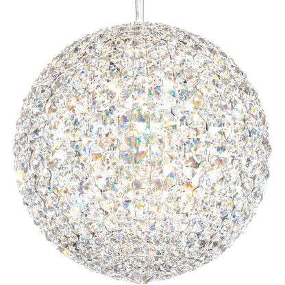 Spherical Octagon Crystal Pendant Light