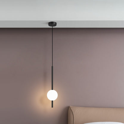Warm-Light Globe Pendant Light / Golden Double Ball Warm Light