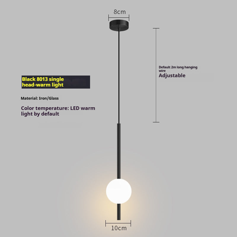 Warm-Light Globe Pendant Light / Gold Style A Warm Light