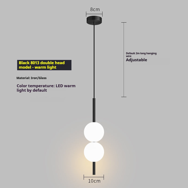 Warm-Light Globe Pendant Light / Golden Paragraph B Warm Light