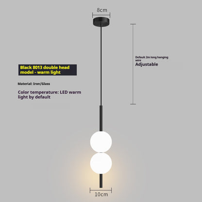 Warm-Light Globe Pendant Light / Golden Paragraph B Warm Light
